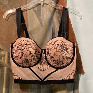 Auden intimates bustier crop cami corset